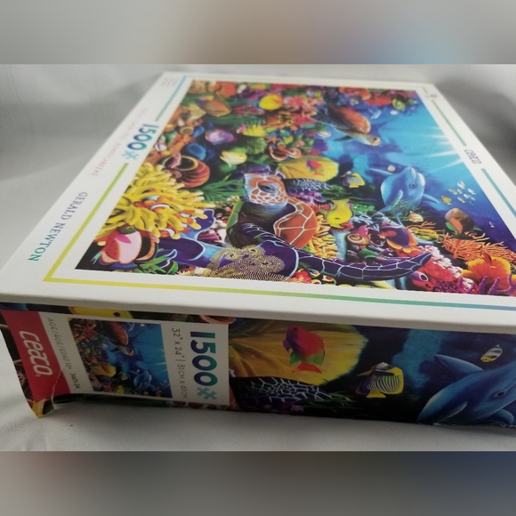 Ceaco Sea of Beauty Jigsaw Puzzle Gerald Newton 1500 Missing 1 Piece - Picture 7 of 12